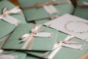 wedding invitations piling up